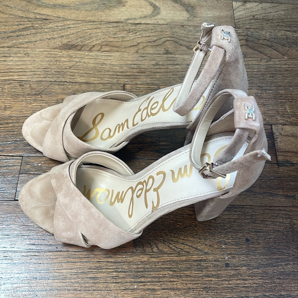 Sam Edelman Yancy Suede Block Heel 👡 - Picture 3 of 6